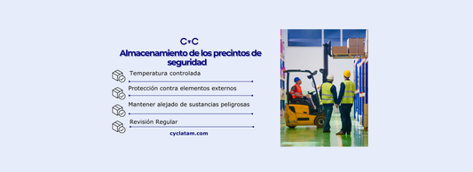 Almacenamiento precintos de seguridad